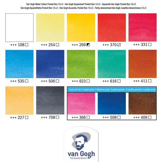 Aquarelverf pocket box Basic Colours