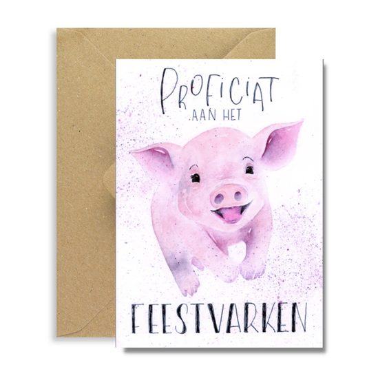 Proficiat aan het feestvarken